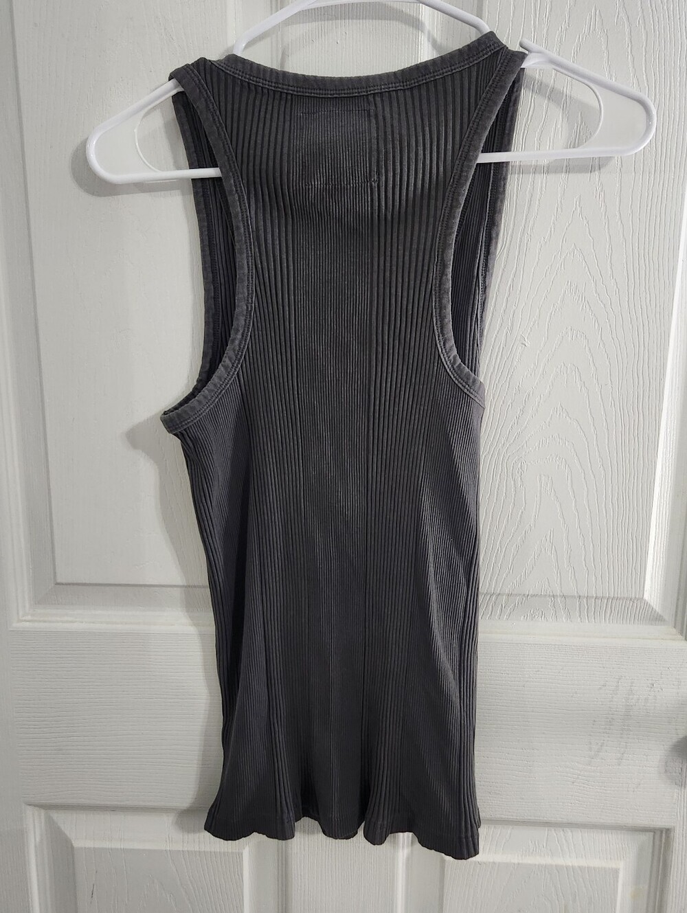 Aerie tank tops set of 2 Large minimalist basic staple stretch black Gray - Picture 10 of 11